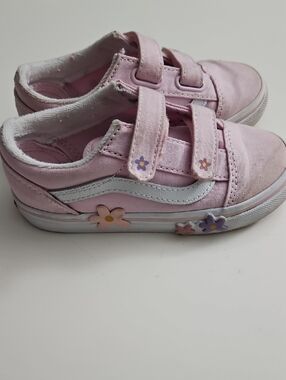 Vans Pink Kids' Floral Velcro Sneakers